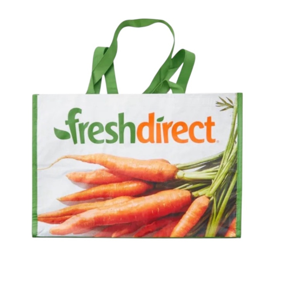 Lot of 5 Huge Durable Shopping Bags (Fresh Direct).
Random Patterns.
